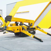 Mini-grue araignée EPA CE 10 tonnes, grue hydraulique autopropulsée pour l'installation de vitres et les levages d'ingénierie
