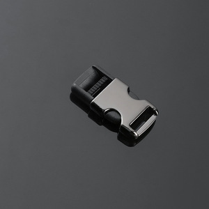 Side Release Buckle Zinc Alloy Gunmetal Black Silver Durable For Bags Adjustable <b>Webbing</b> Hardware Accessory - Product Image 3