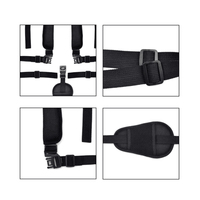 Siège de landau d'enfant durable d'approvisionnement direct d'usine avec ceinture de sécurité de poussette de bébé de harnais de 5 points faite de matériel durable de pp