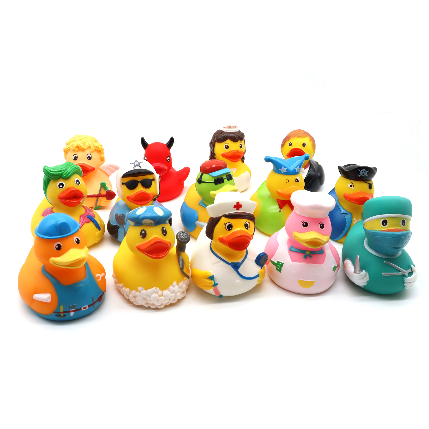 Китайский производитель, персонажи персонажей, полицейские персонажи, резиновая утка, Игрушки для ванны для детей