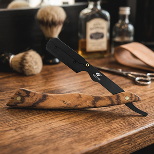 Rasoir de barbier classique pliant en acier inoxydable, lame simple à lames remplaçables pour homme - Product Image 2