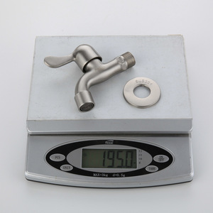 Stainless Steel Basin Faucet Single <b>Handle</b> Deck Mounted <b>Copper</b> Valve Core Minimalist Style - Product Image 1