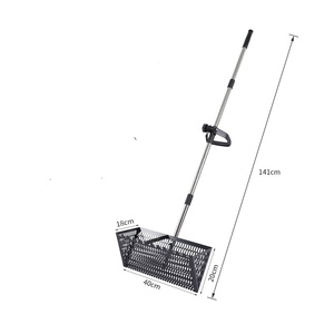 Rastrillo Profesional para Pulgas de Arena con Mango Largo y Juego de Tamiz de Arena Plegable de Acero Inoxidable para Jardinería en la Playa - Product Image 2