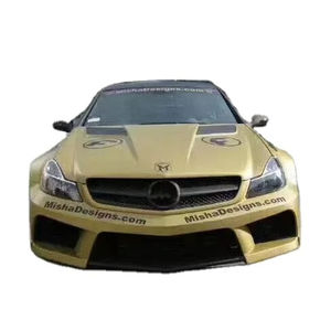 Pour <span class=keywords><strong>Mercedes</strong></span> <span class=keywords><strong>SL</strong></span> R230 kit de carrosserie large <span class=keywords><strong>SL</strong></span> R230 amélioré style Misha spoiler de pare-chocs avant et arrière kit de carrosserie large - Product Image 1