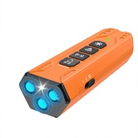 Dispositif d'entraînement anti-aboiement pour chien à ultrasons rechargeable en plastique, avec lampe torche LED, très vendu