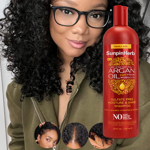 Champú sin Sulfatos con Aceite de Argán Creme of Nature para Cabello Rizado y Enrollado, Limpieza Suave e Hidratación - Product Image 1
