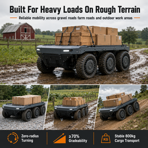 Plataforma UGV Todoterreno 6x6 con Capacidad de Carga de 800 kg, Suspensión de Largo Alcance para Trabajo de Campo en Logística de Carga - Product Image 6