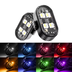 Nuevas Luces de Avión Inalámbricas <span class=keywords><strong>Meson</strong></span> DRL174 Cross-Bright Flash de Siete Colores con Control Remoto, Carga y Advertencia Nocturna para Ciclismo - Product Image 1