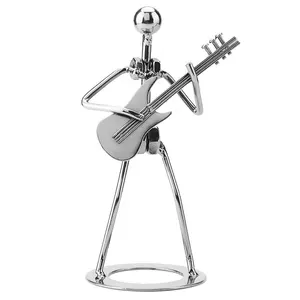 Musician Art Decoration for Playing Electric Guitar with Steel and Metal Crafts Kit