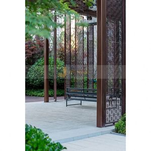 JINYIFAN ANN5469 Exquisitely Customized Modern Coated Stainless Steel Art Theme Multi-Functional Washable Screen <b>Room</b> <b>Divider</b> - Product Image 4