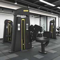 Station d'entraînement multifonctionnelle commerciale en acier au carbone à sélection de charge par broches pour la musculation abdominale et du tronc en salle de sport