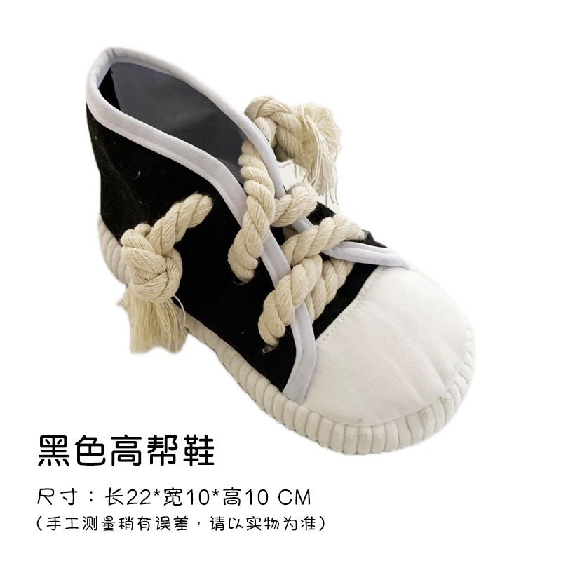 Canvas shoes-black high-top
