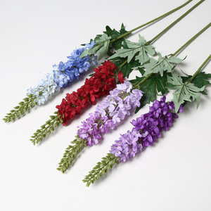 Lichao - Lirios Artificiales de Cola de Zorro, Flores de Seda en Colores Morado, Amarillo, Rosa, Azul, Verde, Rojo, Blanco, Champán y Morado Oscuro, para Decoración de Bodas y Hogar - Product Image 3