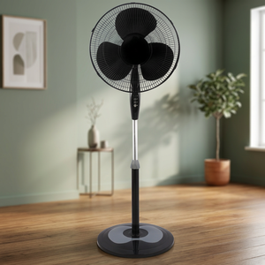 16 Inch High Speed Pedestal <b>Stand</b> <b>Fan</b> 18mm Copper Motor 3 Speed Silent Oscillating Round Base CE Certified - Product Image 3