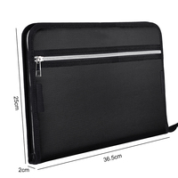 Promoción A3 Carpeta de archivos ejecutiva Material PP Manila Bolsa de botón expansible para documentos comerciales A prueba de fuego A4/Cartera estampada