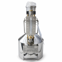 Bidon de mesure en acier inoxydable 5L, haute précision 0,1 %, bidon d'étalonnage BJL-3, densimètre en acier inoxydable pour station de remplissage