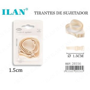 Spalline per reggiseno Ilan da 1,5 cm color carne, di ricambio per reggiseni - Product Image 3