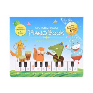 Bigfun 20 teclas Piano Book Teclado <span class=keywords><strong>de</strong></span> Piano Electrónico y libro <span class=keywords><strong>de</strong></span> <span class=keywords><strong>música</strong></span> 2 en 1 Piano Songbook con teclado incorporado con 10 instrumentos - Product Image 3