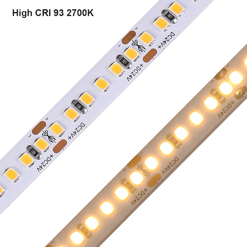 custom professional high cri90-95 high quality 3oz pcb 2835 180led 24v led strips light