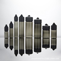 Flacon compte-gouttes en plastique PET pour e-liquide pour emballage d'huile de jus 10ML/15ML/30ML/50ML/60ML/70ML/100ML/120ML