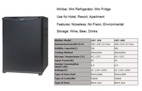 Orbita Factory Supply Single Door No Noise Mini Frigo pour hôtel, ammoniac Hotel Minibar Refrigerator 30L High Quality Home