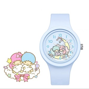 Kuromi Cinnamoroll Sanrio <span class=keywords><strong>Montre</strong></span> En Silicone De Haute Qualité 40mm Cadran 20mm Bande En Plastique Mouvement À Quartz Mignon Dessin Animé Conception Pointeur - Product Image 4