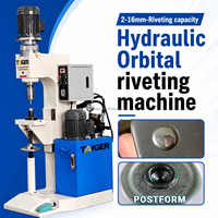 Machine à riveter orbitale hydraulique pour rivets semi-tubulaires