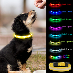 Collar LED de calidad para perros pequeños, collar recargable por USB que brilla en la oscuridad - Product Image 4