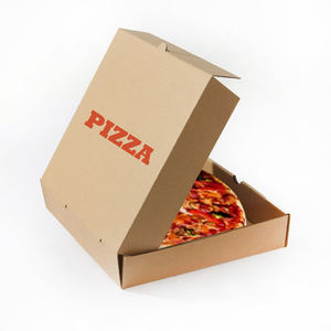 Caja de pizza de cartón corrugado blanco barata de 12 9 pulgadas personalizada - Product Image 6