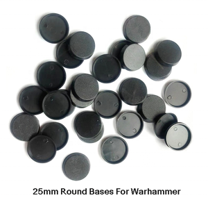 Wargame Miniature 25mm Bases creuses rondes en plastique Warhammer Jeux de table Miniatures Bases rondes en plastique - Product Image 2