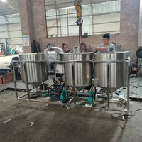 Ligne de machines de raffinage d'huile à petite échelle en acier inoxydable pour la cuisson, pour huile de son de riz, de germe de blé et de graines de coton