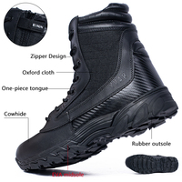 Bottes en cuir avec chaussures en cuir de vachette antidérapantes et résistantes à l'usure; bottes de sécurité; bottes spéciales Martin.