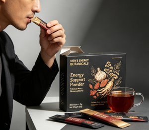 Complément alimentaire en gros pour hommes : Poudre d'énergie botanique, mélange d'herbes Tribulus Maca Ginseng, bâtonnets de vitalité quotidienne en poudre - Product Image 2