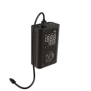 डिजिटल स्वचालित कॉर्नलेस पोर्टेबल एयर पंप 4000 माह पावर बैंक टायर इंफ्लेवेटर कार बाइक फुटबॉल टायर इलेक्ट्रिक कंप्रेसर - Product Image 6