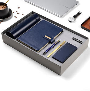 Coffret cadeau d'entreprise 2025, ensemble promotionnel de luxe, carnet A5, stylo signature, couleur et logo personnalisés, boîte cadeau pour hommes - Product Image 5
