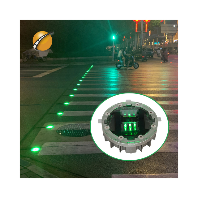 Smart Solar LED Zebra Crossing Light Road Stud Traffic Light for Smart Crosswalks