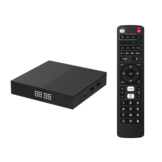 New STB IPTV Box OEM Android 14 OS 4G 32G 64G Set-top Box S905Y4 BT5.1 Dual-WiFi 5.8G Ultra HD 4K60fps Satellite TV Media Player