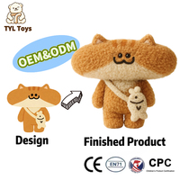 Boneka Plush Custom OEM ODM dengan Aksesoris Kostum Maskot Lumba-lumba Bordir Penghilang Stres Kain Plush Super Lembut Bersertifikat CE CPC
