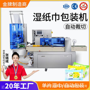 Machine d'emballage automatique pour lingettes en papier à feuille unique, lingettes humides et lingettes désinfectantes en coton, type oreiller, Guangzhou Daxiang - Product Image 4
