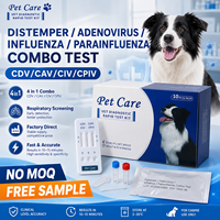 Canine Distemper Parvo CDV CPV Combo Testkit voor honden met dubbele screening, hoge nauwkeurigheid en gratis monsterondersteuning