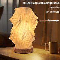 Lampe de table design nordique postmoderne 3D avec base E14/E26 pour la décoration intérieure, la chambre, le bureau, l'exposition et la salle d'art, alimentation ca/cc