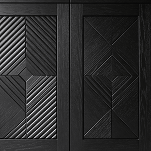 Armoire de rangement modulaire texturée géométrique, boîte à tiroirs en bois empilable avec incrustation de diamants pour salon et chambre à coucher - Product Image 6