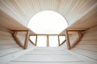 Sauna de Madera Maciza para 4-6 Personas, con Cristal Panorámico, Vaporizador y Calentador, para Jardín o Villa