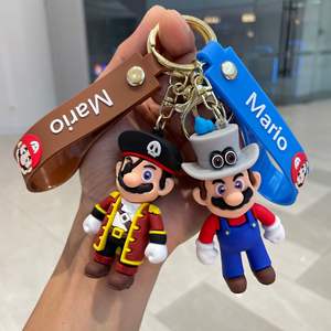 พวงกุญแจการ์ตูนลุยจิ 4 แบบ พวงกุญแจมาริโอ้ โอเดสซี พีวีซี ลายมาริโอ้คาวบอยในชุดโจรสลัด พร้อมหมวกทรงสูง - Product Image 4