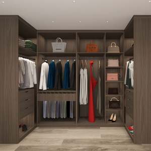 Armoire en bois moderne de haute qualité, résistante à l'humidité, en panneau HDF, vente chaude - Product Image 1