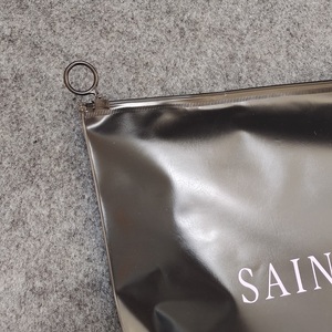 Sac à fermeture éclair écologique <span class=keywords><strong>noir</strong></span>, sacs en <span class=keywords><strong>plastique</strong></span> <span class=keywords><strong>noir</strong></span> givré pour vêtements, emballage personnalisé, nouvelle collection - Product Image 6