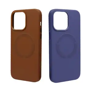 Funda trasera de cuero impermeable para teléfono móvil para Iphone 13 15 14 12 11 8 7 XS XR