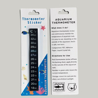 Bandes thermométriques réversibles en cristal liquide pour aquarium, autocollantes, réutilisables, imperméables, à changement de couleur