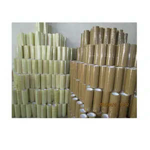 Kemasan Plastik Industri Super March Pita Penyegel Kotak Perekat Pengiriman 48 Mm X 100 Meter