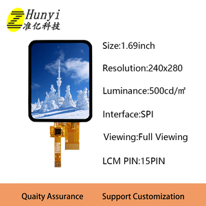 1.69 inch 240x280 Độ phân giải SPI giao diện TFT hiển thị LCD module 1.7 inch màn hình cảm ứng Bảng điều chỉnh cho đồng hồ thông minh thiết bị cầm tay - Product Image 5